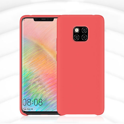 Silikon Hülle Handyhülle Ultra Dünn Schutzhülle 360 Grad Tasche C02 für Huawei Mate 20 Pro Rot