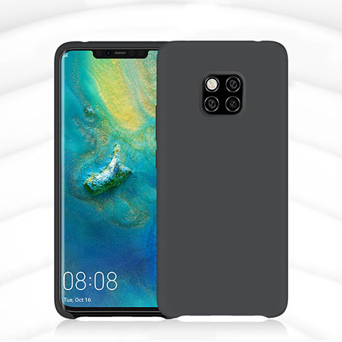 Silikon Hülle Handyhülle Ultra Dünn Schutzhülle 360 Grad Tasche C02 für Huawei Mate 20 Pro Schwarz