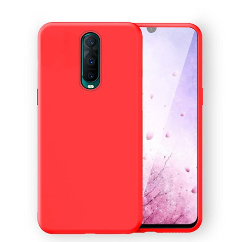 Silikon Hülle Handyhülle Ultra Dünn Schutzhülle 360 Grad Tasche C02 für Oppo R17 Pro Rot