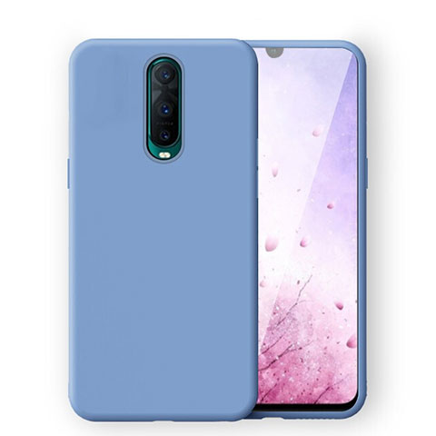 Silikon Hülle Handyhülle Ultra Dünn Schutzhülle 360 Grad Tasche C02 für Oppo RX17 Pro Blau