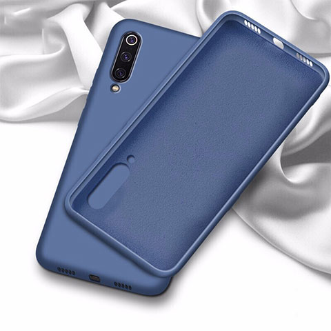 Silikon Hülle Handyhülle Ultra Dünn Schutzhülle 360 Grad Tasche C02 für Samsung Galaxy A70 Blau