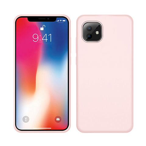 Silikon Hülle Handyhülle Ultra Dünn Schutzhülle 360 Grad Tasche C03 für Apple iPhone 11 Rosa