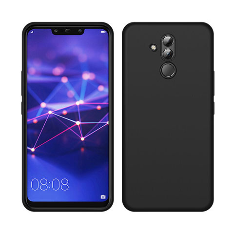 Silikon Hülle Handyhülle Ultra Dünn Schutzhülle 360 Grad Tasche C03 für Huawei Mate 20 Lite Schwarz