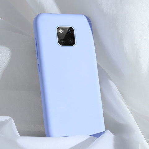 Silikon Hülle Handyhülle Ultra Dünn Schutzhülle 360 Grad Tasche C03 für Huawei Mate 20 Pro Hellblau