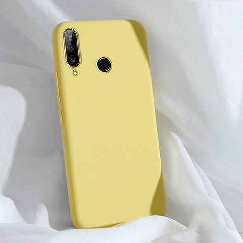 Silikon Hülle Handyhülle Ultra Dünn Schutzhülle 360 Grad Tasche C03 für Huawei Nova 4e Gelb