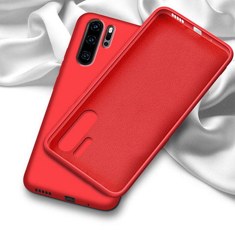 Silikon Hülle Handyhülle Ultra Dünn Schutzhülle 360 Grad Tasche C03 für Huawei P30 Pro New Edition Rot