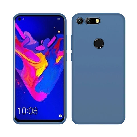 Silikon Hülle Handyhülle Ultra Dünn Schutzhülle 360 Grad Tasche C04 für Huawei Honor V20 Blau