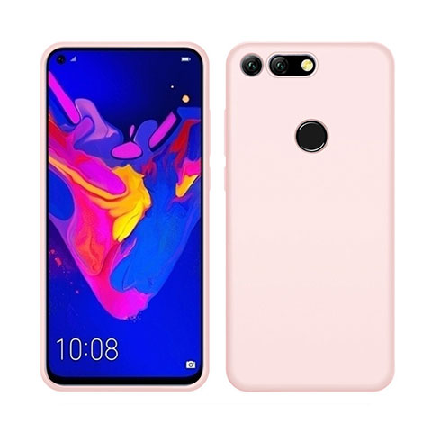 Silikon Hülle Handyhülle Ultra Dünn Schutzhülle 360 Grad Tasche C04 für Huawei Honor V20 Rosa