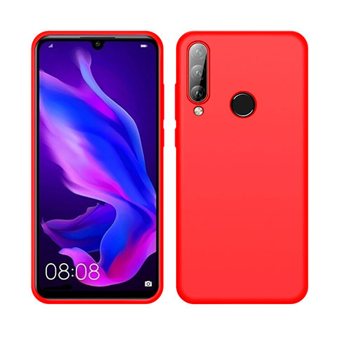 Silikon Hülle Handyhülle Ultra Dünn Schutzhülle 360 Grad Tasche C04 für Huawei Nova 4e Rot