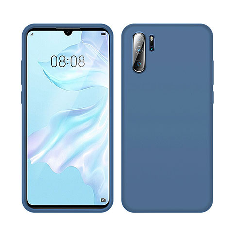 Silikon Hülle Handyhülle Ultra Dünn Schutzhülle 360 Grad Tasche C04 für Huawei P30 Pro New Edition Blau