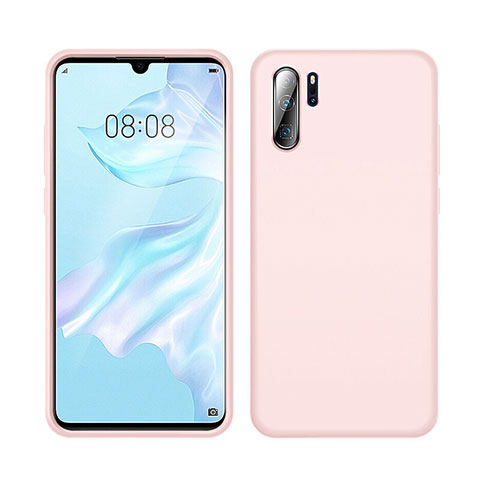 Silikon Hülle Handyhülle Ultra Dünn Schutzhülle 360 Grad Tasche C04 für Huawei P30 Pro New Edition Rosa