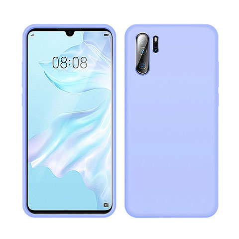 Silikon Hülle Handyhülle Ultra Dünn Schutzhülle 360 Grad Tasche C04 für Huawei P30 Pro New Edition Violett