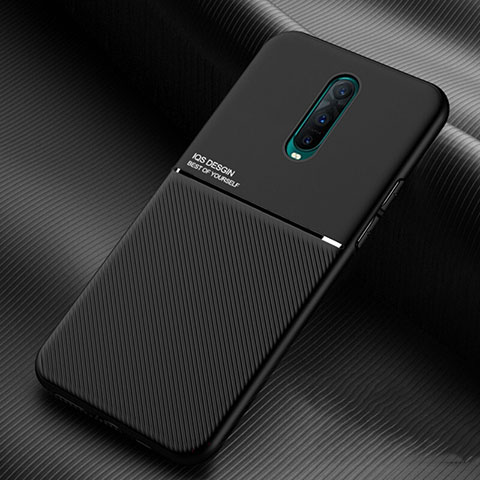 Silikon Hülle Handyhülle Ultra Dünn Schutzhülle 360 Grad Tasche C04 für Oppo R17 Pro Schwarz