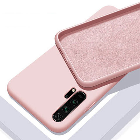 Silikon Hülle Handyhülle Ultra Dünn Schutzhülle 360 Grad Tasche C05 für Huawei Honor 20 Pro Rosa