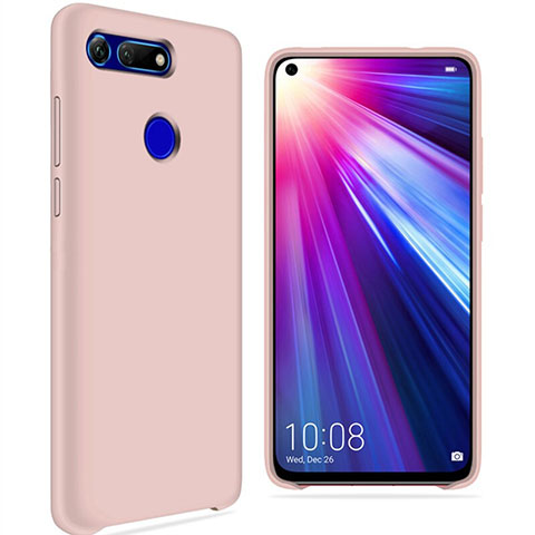 Silikon Hülle Handyhülle Ultra Dünn Schutzhülle 360 Grad Tasche C05 für Huawei Honor V20 Rosa