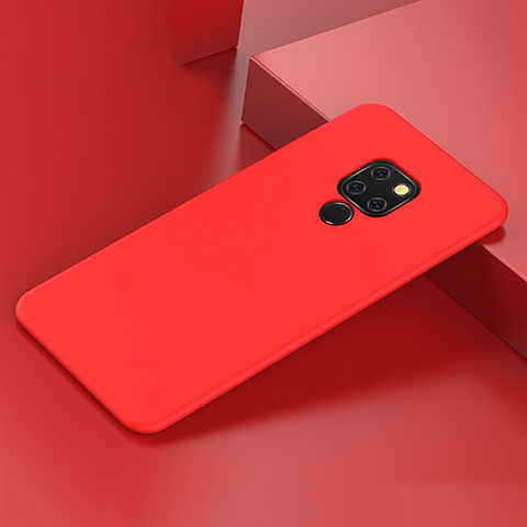 Silikon Hülle Handyhülle Ultra Dünn Schutzhülle 360 Grad Tasche C05 für Huawei Mate 20 Rot