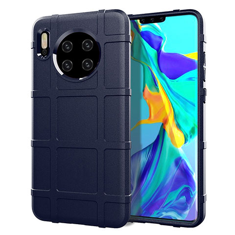 Silikon Hülle Handyhülle Ultra Dünn Schutzhülle 360 Grad Tasche C05 für Huawei Mate 30 Blau