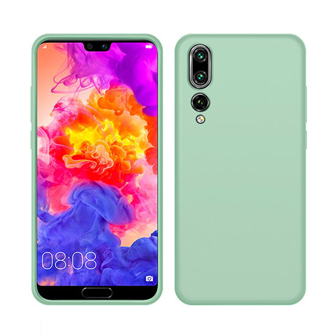 Silikon Hülle Handyhülle Ultra Dünn Schutzhülle 360 Grad Tasche C05 für Huawei P20 Pro Grün