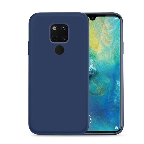 Silikon Hülle Handyhülle Ultra Dünn Schutzhülle 360 Grad Tasche C07 für Huawei Mate 20 Blau