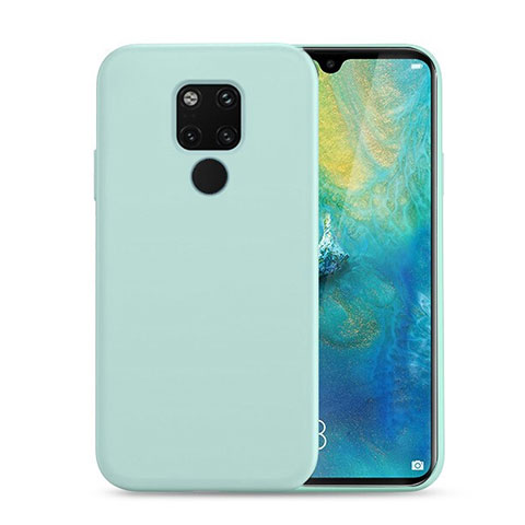 Silikon Hülle Handyhülle Ultra Dünn Schutzhülle 360 Grad Tasche C07 für Huawei Mate 20 Hellblau