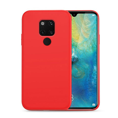 Silikon Hülle Handyhülle Ultra Dünn Schutzhülle 360 Grad Tasche C07 für Huawei Mate 20 Rot