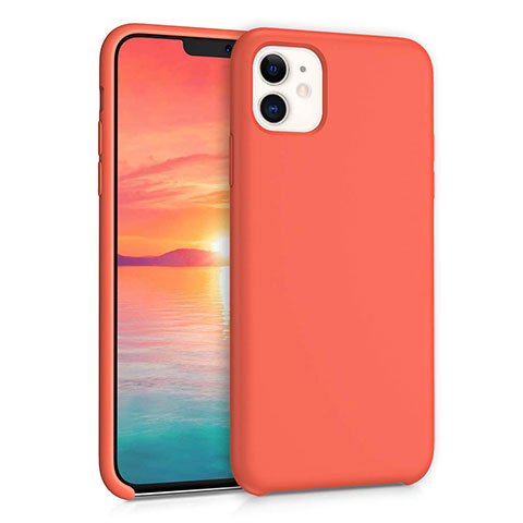 Silikon Hülle Handyhülle Ultra Dünn Schutzhülle 360 Grad Tasche für Apple iPhone 11 Orange