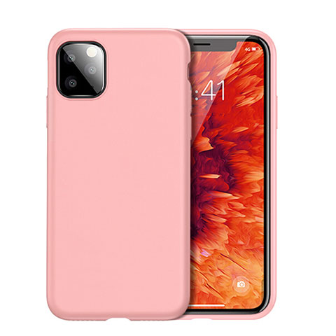 Silikon Hülle Handyhülle Ultra Dünn Schutzhülle 360 Grad Tasche für Apple iPhone 11 Pro Rosegold