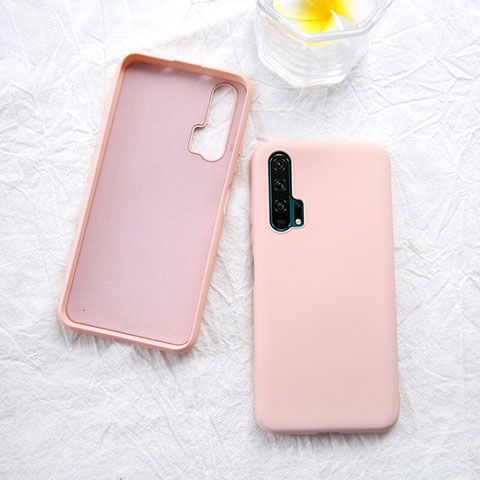 Silikon Hülle Handyhülle Ultra Dünn Schutzhülle 360 Grad Tasche für Huawei Honor 20 Pro Rosegold