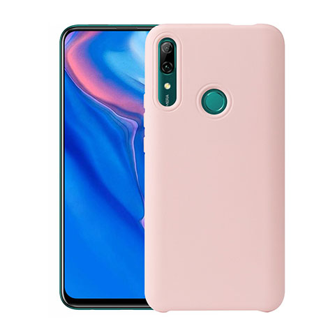 Silikon Hülle Handyhülle Ultra Dünn Schutzhülle 360 Grad Tasche für Huawei P Smart Z Rosa