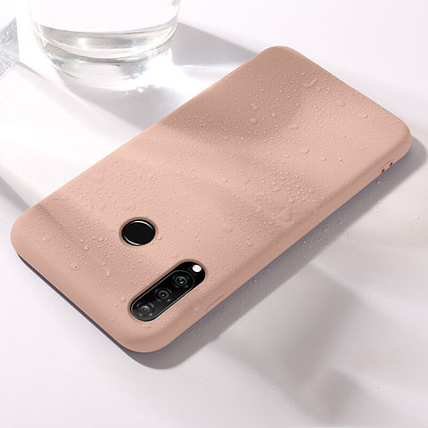 Silikon Hülle Handyhülle Ultra Dünn Schutzhülle 360 Grad Tasche für Huawei P30 Lite XL Rosegold