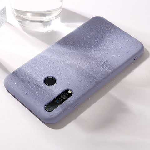 Silikon Hülle Handyhülle Ultra Dünn Schutzhülle 360 Grad Tasche für Huawei P30 Lite XL Violett