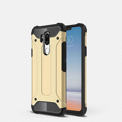 Silikon Hülle Handyhülle Ultra Dünn Schutzhülle 360 Grad Tasche für LG G7 Gold