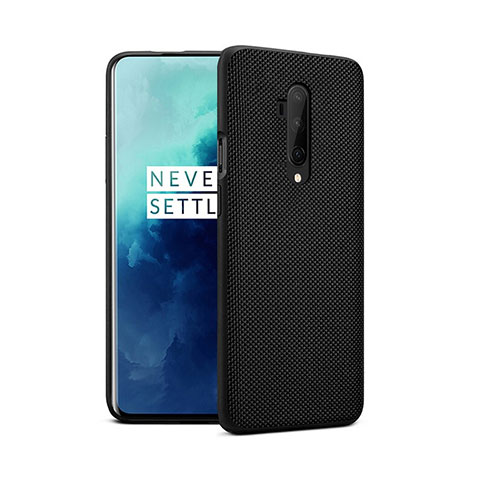 Silikon Hülle Handyhülle Ultra Dünn Schutzhülle 360 Grad Tasche für OnePlus 7T Pro 5G Schwarz