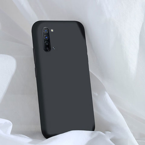 Silikon Hülle Handyhülle Ultra Dünn Schutzhülle 360 Grad Tasche für Oppo Reno3 Schwarz