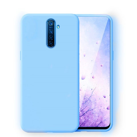 Silikon Hülle Handyhülle Ultra Dünn Schutzhülle 360 Grad Tasche für Realme X2 Pro Hellblau