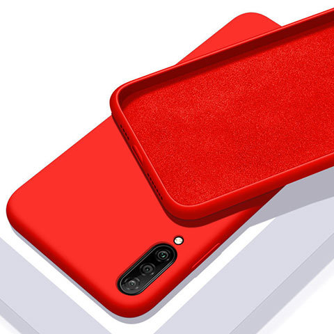 Silikon Hülle Handyhülle Ultra Dünn Schutzhülle 360 Grad Tasche für Samsung Galaxy A70 Rot