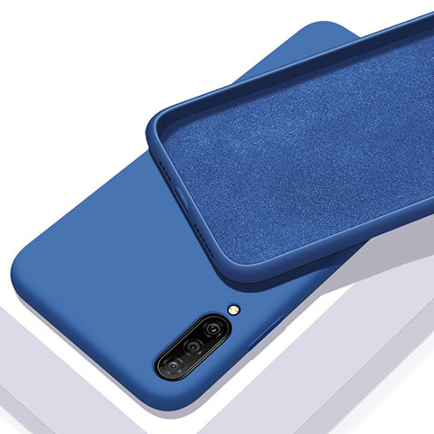 Silikon Hülle Handyhülle Ultra Dünn Schutzhülle 360 Grad Tasche für Samsung Galaxy A70S Blau