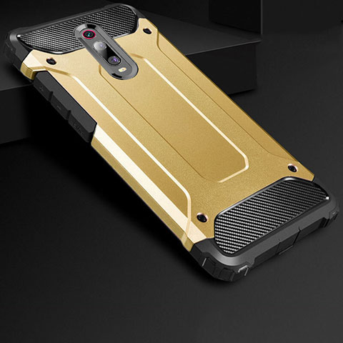 Silikon Hülle Handyhülle Ultra Dünn Schutzhülle 360 Grad Tasche für Xiaomi Mi 9T Gold