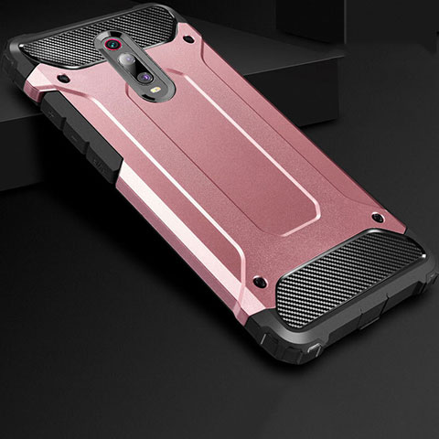 Silikon Hülle Handyhülle Ultra Dünn Schutzhülle 360 Grad Tasche für Xiaomi Mi 9T Pro Rosegold