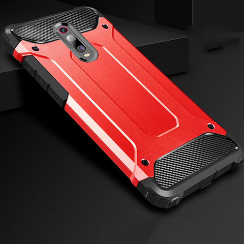 Silikon Hülle Handyhülle Ultra Dünn Schutzhülle 360 Grad Tasche für Xiaomi Mi 9T Pro Rot