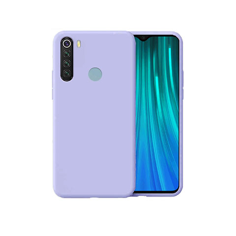 Silikon Hülle Handyhülle Ultra Dünn Schutzhülle 360 Grad Tasche für Xiaomi Redmi Note 8T Violett