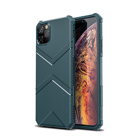 Silikon Hülle Handyhülle Ultra Dünn Schutzhülle 360 Grad Tasche G01 für Apple iPhone 11 Pro Max Grün