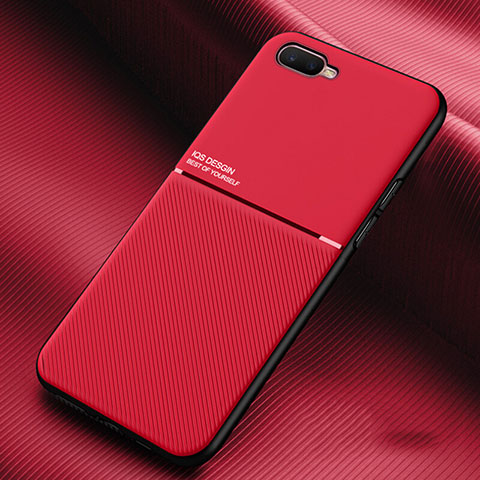 Silikon Hülle Handyhülle Ultra Dünn Schutzhülle 360 Grad Tasche L01 für Oppo RX17 Neo Rot