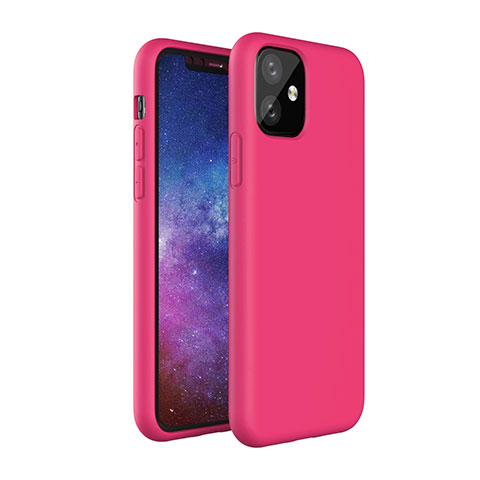 Silikon Hülle Handyhülle Ultra Dünn Schutzhülle 360 Grad Tasche S01 für Apple iPhone 11 Rot