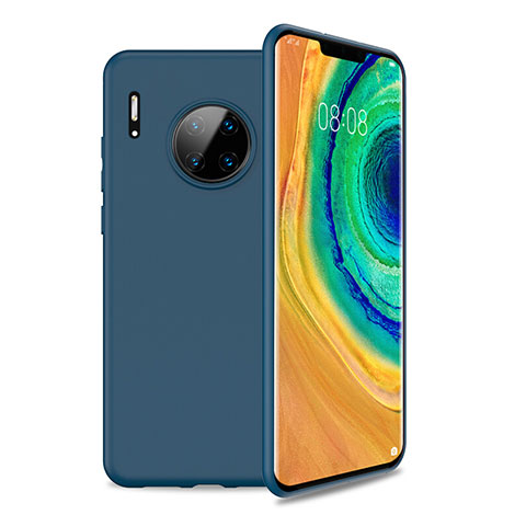 Silikon Hülle Handyhülle Ultra Dünn Schutzhülle 360 Grad Tasche S01 für Huawei Mate 30 5G Blau