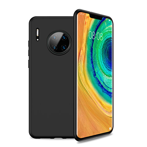 Silikon Hülle Handyhülle Ultra Dünn Schutzhülle 360 Grad Tasche S01 für Huawei Mate 30 5G Schwarz