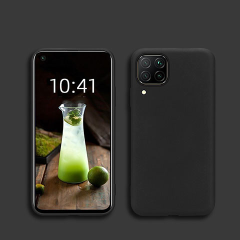 Silikon Hülle Handyhülle Ultra Dünn Schutzhülle 360 Grad Tasche S01 für Huawei Nova 6 SE Schwarz