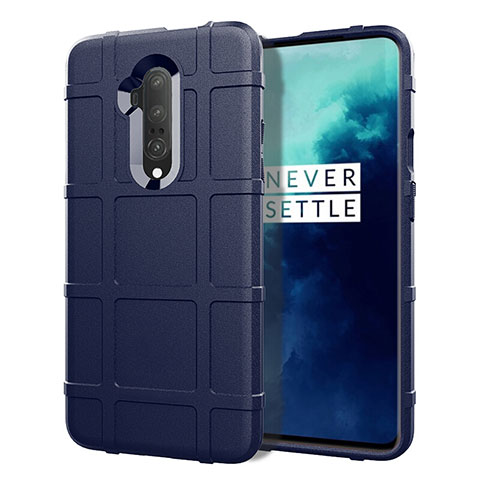 Silikon Hülle Handyhülle Ultra Dünn Schutzhülle 360 Grad Tasche S01 für OnePlus 7T Pro 5G Blau