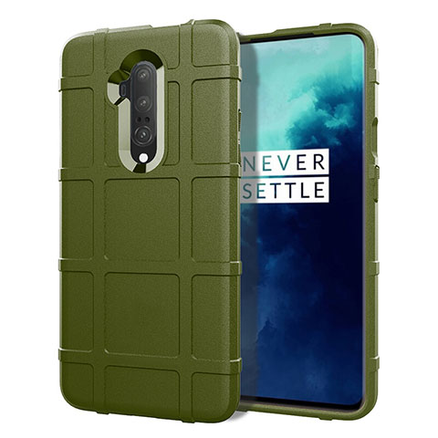 Silikon Hülle Handyhülle Ultra Dünn Schutzhülle 360 Grad Tasche S01 für OnePlus 7T Pro 5G Grün