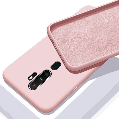 Silikon Hülle Handyhülle Ultra Dünn Schutzhülle 360 Grad Tasche S01 für Oppo A9 (2020) Rosa